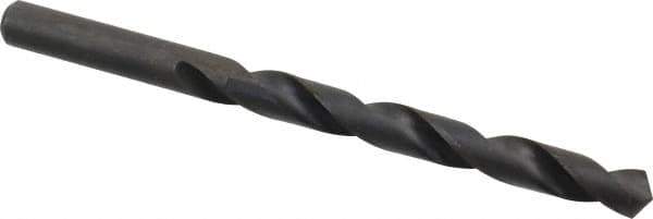 Hertel - 8.8mm 118° High Speed Steel Jobber Drill - Oxide Finish, Right Hand Cut, Spiral Flute, Straight Shank, 124mm OAL, Standard Point - Eagle Tool & Supply