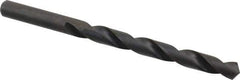 Hertel - 8.8mm 118° High Speed Steel Jobber Drill - Oxide Finish, Right Hand Cut, Spiral Flute, Straight Shank, 124mm OAL, Standard Point - Eagle Tool & Supply