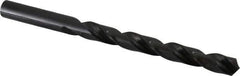 Hertel - 9mm 118° High Speed Steel Jobber Drill - Oxide Finish, Right Hand Cut, Spiral Flute, Straight Shank, 124mm OAL, Standard Point - Eagle Tool & Supply