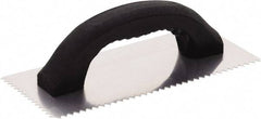Hyde Tools - Carbon Steel V Margin Trowel - 9-1/4" Long x 4-1/4" Wide, Polypropylene Handle - Eagle Tool & Supply