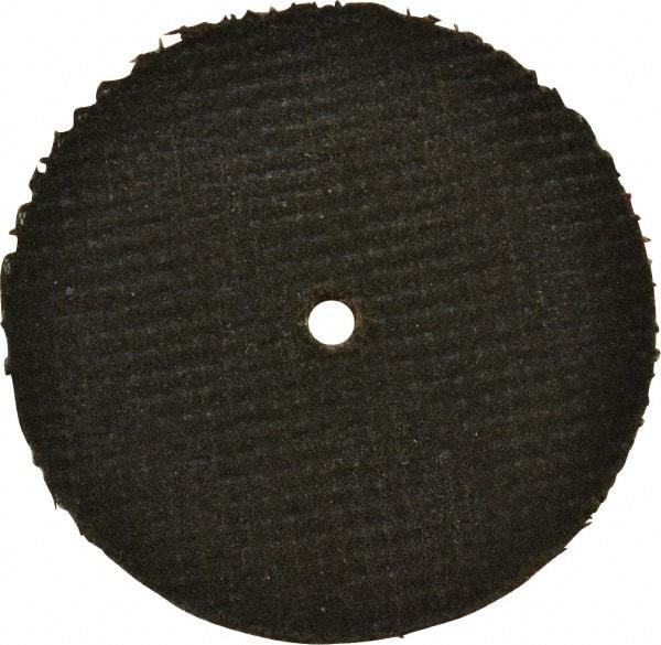 Made in USA - 2" 46 Grit Aluminum Oxide Cutoff Wheel - 1/16" Thick, 1/8" Arbor, 30,550 Max RPM, Use with Die Grinders - Eagle Tool & Supply