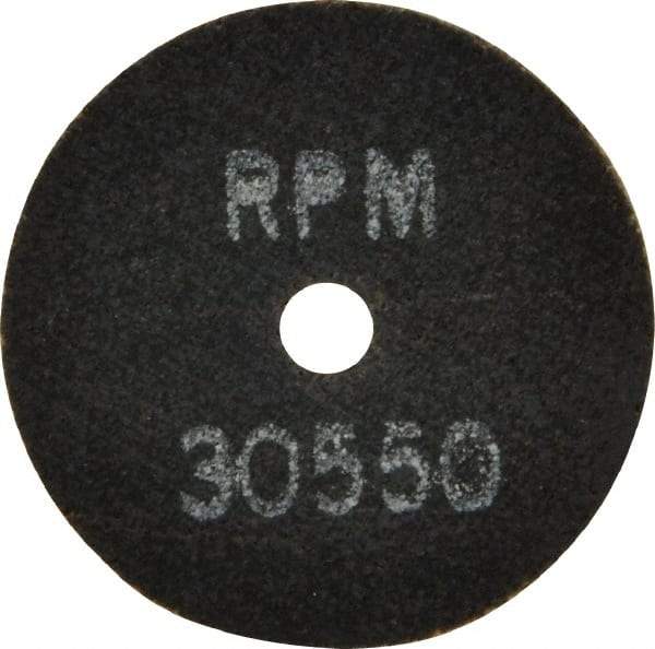 Made in USA - 2" 46 Grit Aluminum Oxide Cutoff Wheel - 1/16" Thick, 1/4" Arbor, 30,550 Max RPM, Use with Die Grinders - Eagle Tool & Supply