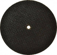 Made in USA - 2-1/2" 46 Grit Aluminum Oxide Cutoff Wheel - 1/16" Thick, 1/8" Arbor, 24,450 Max RPM, Use with Die Grinders - Eagle Tool & Supply