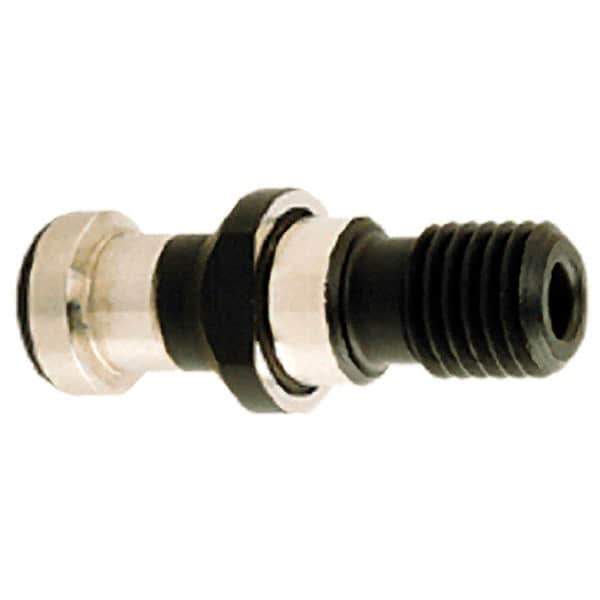 Iscar - CAT50 Taper, 1-8 Thread, 45° Angle Radius, Standard Retention Knob - 3.346" OAL, 29/32" Knob Diam, 1.772" from Knob to Flange - Exact Industrial Supply