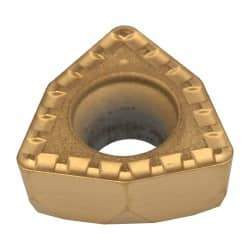 Kennametal - DFT05T308 LD Grade KC720 Carbide Indexable Drill Insert - TiN Finish, Trigon, 8mm Inscribed Circle - Eagle Tool & Supply