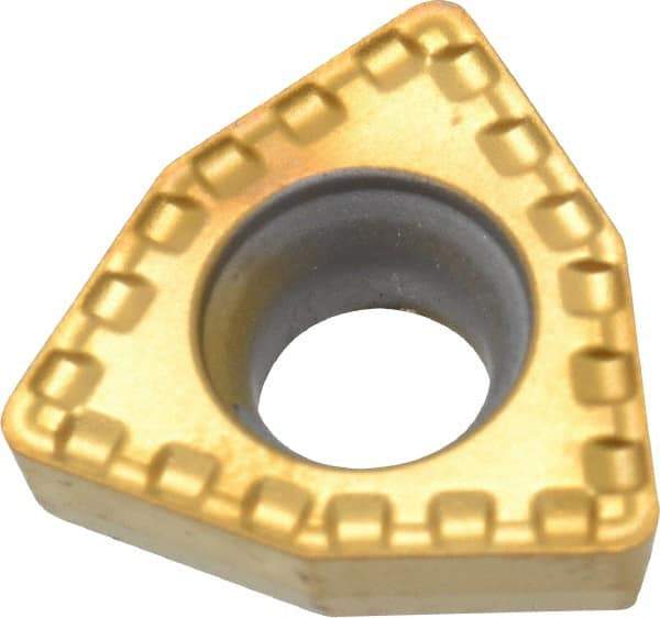 Kennametal - DFT06T308 LD Grade KC720 Carbide Indexable Drill Insert - TiN Finish, Trigon, 10mm Inscribed Circle - Eagle Tool & Supply