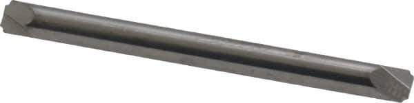 ProMax - 0.015" Radius, 1/8" Mill Diam, 2 Flute Solid Carbide Corner Rounding End Mill - Double End, Uncoated, 1-1/2" OAL, 1/8" Shank Diam - Eagle Tool & Supply