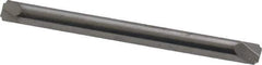 ProMax - 0.015" Radius, 1/8" Mill Diam, 2 Flute Solid Carbide Corner Rounding End Mill - Double End, Uncoated, 1-1/2" OAL, 1/8" Shank Diam - Eagle Tool & Supply