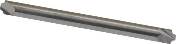 ProMax - 0.031" Radius, 1/8" Mill Diam, 2 Flute Solid Carbide Corner Rounding End Mill - Double End, Uncoated, 1-1/2" OAL, 1/8" Shank Diam - Eagle Tool & Supply