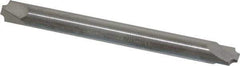 ProMax - 0.046" Radius, 3/16" Mill Diam, 2 Flute Solid Carbide Corner Rounding End Mill - Double End, Uncoated, 2" OAL, 3/16" Shank Diam - Eagle Tool & Supply