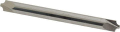 ProMax - 0.062" Radius, 3/16" Mill Diam, 2 Flute Solid Carbide Corner Rounding End Mill - Double End, Uncoated, 2" OAL, 3/16" Shank Diam - Eagle Tool & Supply