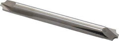 ProMax - 0.078" Radius, 1/4" Mill Diam, 2 Flute Solid Carbide Corner Rounding End Mill - Double End, Uncoated, 2-1/2" OAL, 1/4" Shank Diam - Eagle Tool & Supply