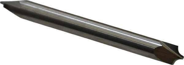 ProMax - 0.094" Radius, 1/4" Mill Diam, 2 Flute Solid Carbide Corner Rounding End Mill - Double End, Uncoated, 2-1/2" OAL, 1/4" Shank Diam - Eagle Tool & Supply