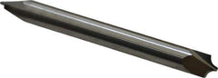 ProMax - 0.094" Radius, 1/4" Mill Diam, 2 Flute Solid Carbide Corner Rounding End Mill - Double End, Uncoated, 2-1/2" OAL, 1/4" Shank Diam - Eagle Tool & Supply