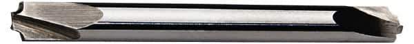 ProMax - 0.1" Radius, 1/4" Mill Diam, 2 Flute Solid Carbide Corner Rounding End Mill - Double End, Uncoated, 2-1/2" OAL, 1/4" Shank Diam - Eagle Tool & Supply