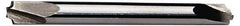 ProMax - 0.14" Radius, 3/8" Mill Diam, 2 Flute Solid Carbide Corner Rounding End Mill - Double End, Uncoated, 2-1/2" OAL, 3/8" Shank Diam - Eagle Tool & Supply