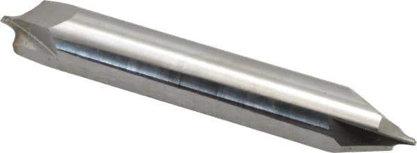 ProMax - 0.156" Radius, 3/8" Mill Diam, 2 Flute Solid Carbide Corner Rounding End Mill - Double End, Uncoated, 2-1/2" OAL, 3/8" Shank Diam - Eagle Tool & Supply