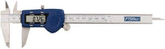 Fowler - 0 to 150mm Range, 0.01mm Resolution, Electronic Caliper - Stainless Steel with 1.56" Stainless Steel Jaws, 0.02mm Accuracy - Eagle Tool & Supply