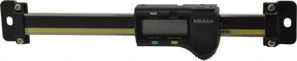 Mitutoyo - 0 to 4 Inch, 0.01mm Resolution Horizontal Electronic Linear Scale - 0.001 Inch Accuracy, Data Output, SR44 Battery - Eagle Tool & Supply