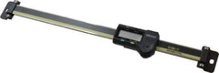 Mitutoyo - 0 to 8 Inch, 0.01mm Resolution Horizontal Electronic Linear Scale - 0.001 Inch Accuracy, Data Output, SR44 Battery - Eagle Tool & Supply