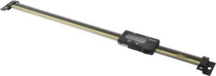 Mitutoyo - 0 to 12 Inch, 0.01mm Resolution Horizontal Electronic Linear Scale - 0.002 Inch Accuracy, Data Output, SR44 Battery - Eagle Tool & Supply