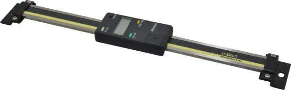 Mitutoyo - 0 to 6 Inch, 0.01mm Resolution Vertical Electronic Linear Scale - 0.001 Inch Accuracy, Data Output, SR44 Battery - Eagle Tool & Supply
