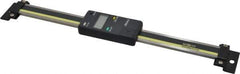 Mitutoyo - 0 to 6 Inch, 0.01mm Resolution Vertical Electronic Linear Scale - 0.001 Inch Accuracy, Data Output, SR44 Battery - Eagle Tool & Supply