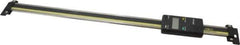 Mitutoyo - 0 to 12 Inch, 0.01mm Resolution Vertical Electronic Linear Scale - 0.002 Inch Accuracy, Data Output, SR44 Battery - Eagle Tool & Supply