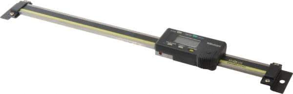 Mitutoyo - 0 to 8 Inch, 0.01mm Resolution Horizontal Electronic Linear Scale - 0.001 Inch Accuracy, Data Output, SR44 Battery - Eagle Tool & Supply