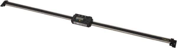Mitutoyo - 0 to 24 Inch, 0.01mm Resolution Horizontal Electronic Linear Scale - 0.002 Inch Accuracy, Data Output, SR44 Battery - Eagle Tool & Supply
