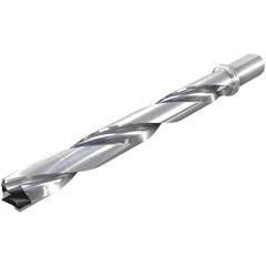 Iscar - 1-1/2 to 1-17/32" Diam, 1.5xD, 2.24" Max Drill Depth, 1-1/4" Shank Diam, 6.33" OAL, Replaceable Tip Drill - HFP-IQ Insert, 38 Seat Size, DFN Toolholder, Series ChamIOdrill - Eagle Tool & Supply