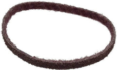 Brite Star - 1/2" Wide x 18" OAL, Aluminum Oxide Abrasive Belt - Aluminum Oxide, Medium, Nonwoven, Series SC-BS - Eagle Tool & Supply