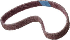 Brite Star - 3/4" Wide x 20-1/2" OAL, Aluminum Oxide Abrasive Belt - Aluminum Oxide, Medium, Nonwoven, Series SC-BS - Eagle Tool & Supply