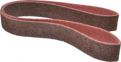 Brite Star - 2" Wide x 60" OAL, Aluminum Oxide Abrasive Belt - Aluminum Oxide, Medium, Nonwoven, Series SC-LS - Eagle Tool & Supply