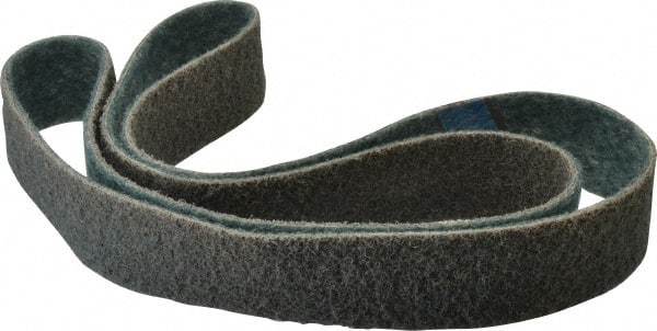 Brite Star - 2" Wide x 72" OAL, Aluminum Oxide Abrasive Belt - Aluminum Oxide, Very Fine, Nonwoven, Series SC-BS - Eagle Tool & Supply