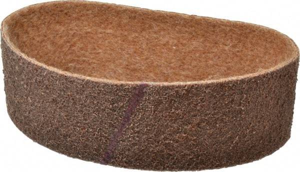 Brite Star - 3" Wide x 24" OAL, Aluminum Oxide Abrasive Belt - Aluminum Oxide, Coarse, Nonwoven, Series SC-BS - Eagle Tool & Supply