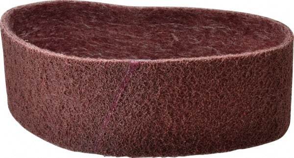 Brite Star - 3" Wide x 24" OAL, Aluminum Oxide Abrasive Belt - Aluminum Oxide, Medium, Nonwoven, Series SC-BS - Eagle Tool & Supply