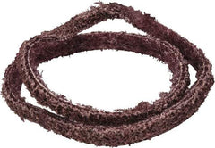 Brite Star - 1/4" Wide x 18" OAL, Aluminum Oxide Abrasive Belt - Aluminum Oxide, Medium, Nonwoven, Series SC-BS - Eagle Tool & Supply