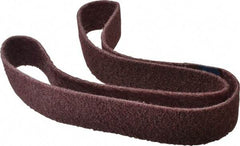 Brite Star - 2" Wide x 60" OAL, Aluminum Oxide Abrasive Belt - Aluminum Oxide, Medium, Nonwoven, Series SC-BS - Eagle Tool & Supply