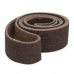 Brite Star - 2" Wide x 72" OAL, Aluminum Oxide Abrasive Belt - Aluminum Oxide, Coarse, Nonwoven, Series SC-BS - Eagle Tool & Supply