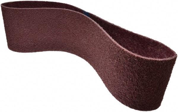 Brite Star - 6" Wide x 48" OAL, Aluminum Oxide Abrasive Belt - Aluminum Oxide, Medium, Nonwoven, Series SC-BS - Eagle Tool & Supply