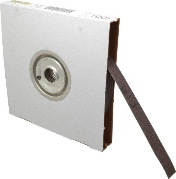Tru-Maxx - 1" x 50 Yd 100 Grit Aluminum Oxide Cloth Roll - Fine Grade, J Weighted Backing - Eagle Tool & Supply