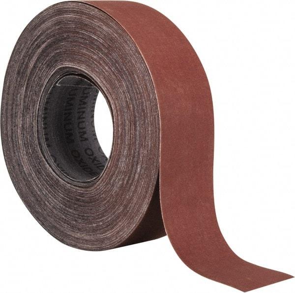 Tru-Maxx - 2" x 50 Yd 500 Grit Aluminum Oxide Cloth Roll - Super Fine Grade, J Weighted Backing - Eagle Tool & Supply