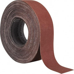Tru-Maxx - 2" x 50 Yd 500 Grit Aluminum Oxide Cloth Roll - Super Fine Grade, J Weighted Backing - Eagle Tool & Supply