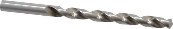 Interstate - 5/16" 140° High Speed Steel Jobber Drill - Bright Finish, Right Hand Cut, Spiral Flute, Straight Shank, 4-1/2" OAL, Standard Point - Eagle Tool & Supply