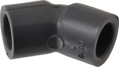 Value Collection - 1/4" PVC Plastic Pipe 45° Elbow - Schedule 80, Slip End Connections - Eagle Tool & Supply