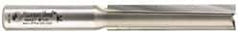 Amana Tool - 1/2" Diam, 1/2" Shank Diam, 2-1/2" Length of Cut, 2 Flute Straight Plunge Router Bit - 4-1/2" Overall Length, Carbide Tipped - Eagle Tool & Supply