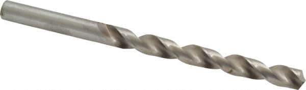 Interstate - Letter I 140° High Speed Steel Jobber Drill - Bright Finish, Right Hand Cut, Spiral Flute, Straight Shank, 4-1/8" OAL, Standard Point - Eagle Tool & Supply