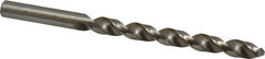 Interstate - Letter M 140° High Speed Steel Jobber Drill - Bright Finish, Right Hand Cut, Spiral Flute, Straight Shank, 4-3/8" OAL, Standard Point - Eagle Tool & Supply