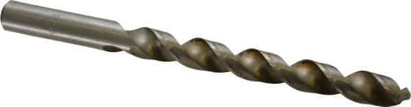Interstate - Letter Z 140° High Speed Steel Jobber Drill - Bright Finish, Right Hand Cut, Spiral Flute, Straight Shank, 5-1/4" OAL, Standard Point - Eagle Tool & Supply